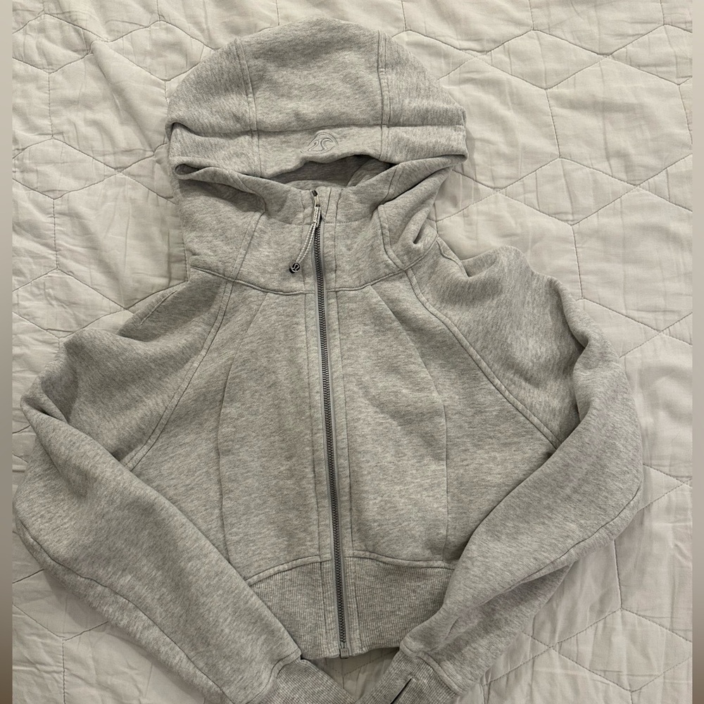 Lululemon scuba cropped zip up sz 0